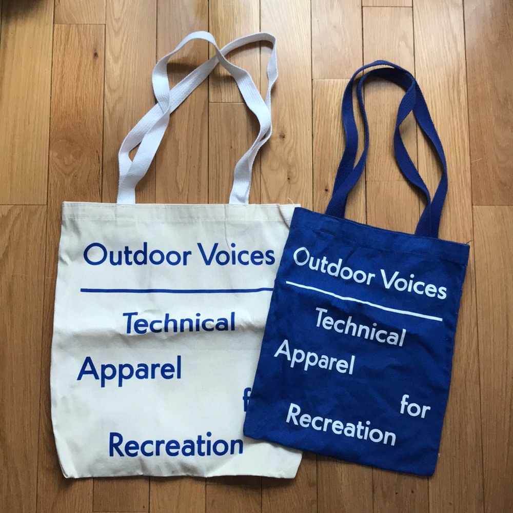 Outdoor Voices tote bundle with Sticker!